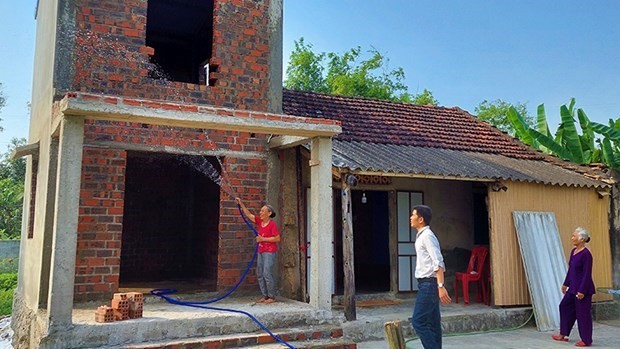 UNDP, WorldShare build more flood-resilient houses in Quang Binh. (Photo: VNA)