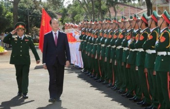 President pays pre-Tet visit to armed forces in Gia Lai