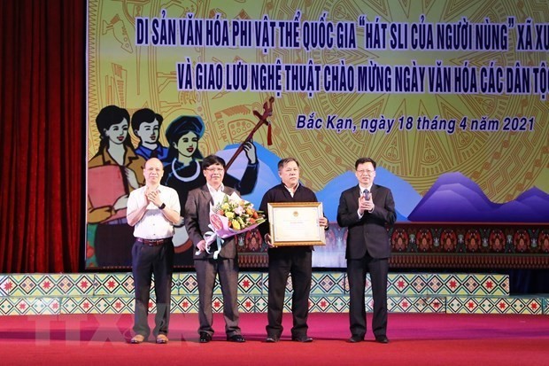 Sli singing - the soul of Nung ethnic minority people.  (Photo:VNA)