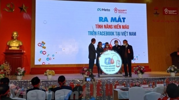 Blood donation feature to be launched on Facebook in Viet Nam