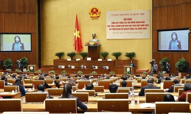 Conference launches tasks for People’s Councils in 2022. (Photo: VNA)