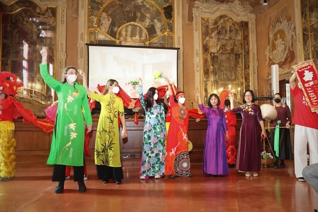 The cultural and musical event named “Vietnam Soul” features various performances by students who learn Vietnamese language at the Department of Asian and North African Studies, Italy's Ca’ Foscari University of Venice. (Photo: VNA)