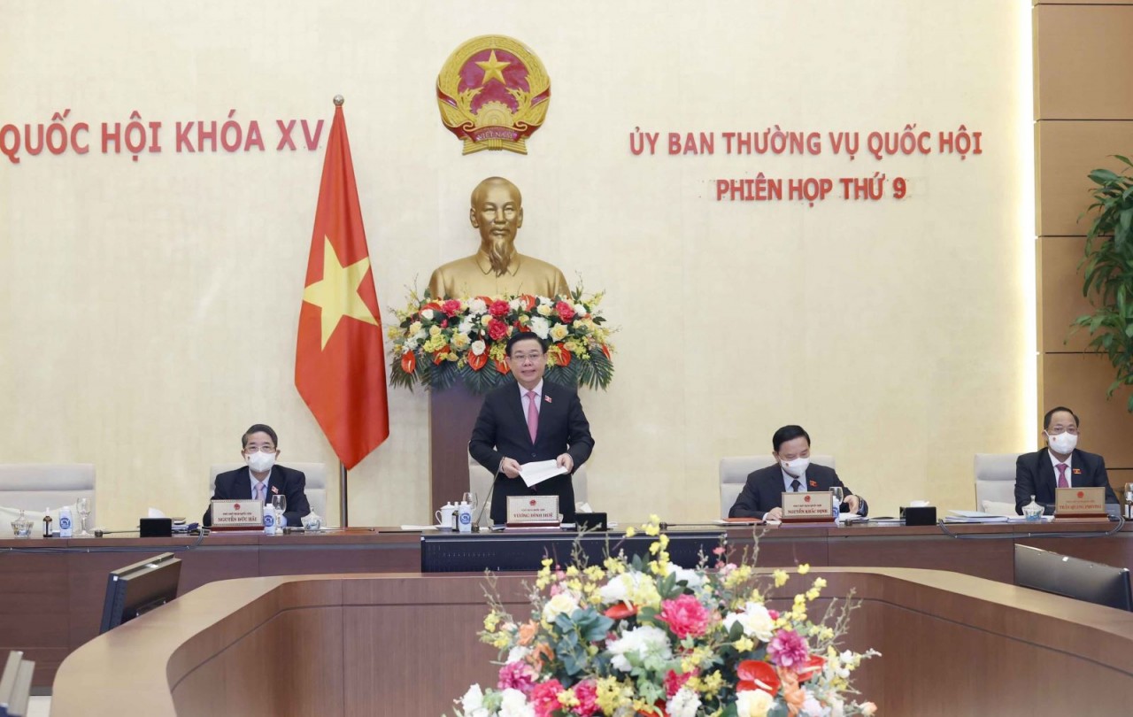 National Assembly Chairman Vuong Dinh Hue delivered the opening speech. (Photo: VNA)