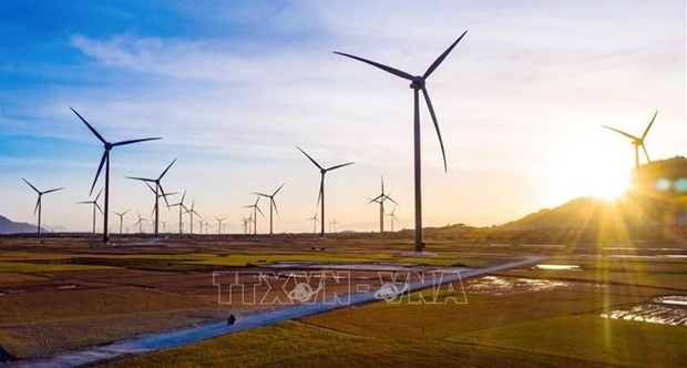 A renewable energy complex invested by the Trung Nam Group in Thuan Bac district, Ninh Thuan province (Photo: VNA)