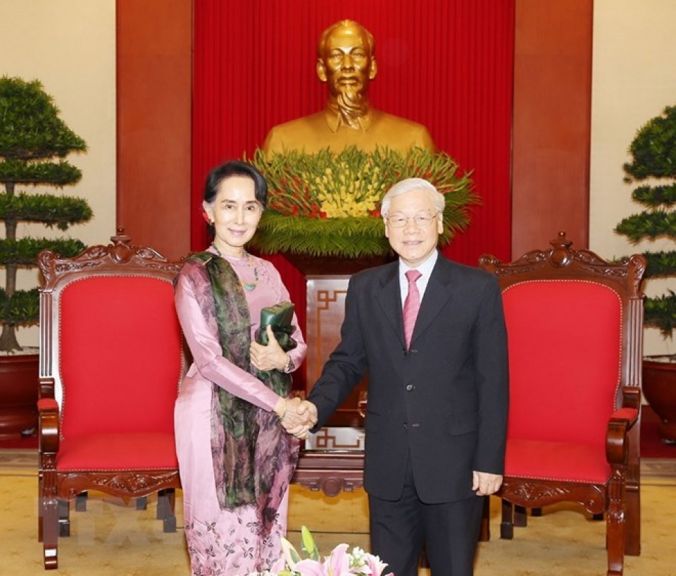 party chief vietnam wants to expand cooperative ties with myanmar