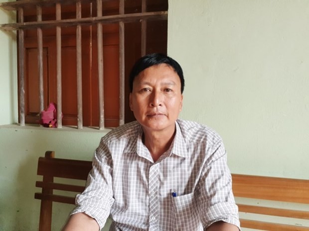 Nguyen Huu Hien, President of the War Veterans Association in Thanh Hoa commune, Thanh Chuong district, the central province of Nghe An (Photo: VNA)