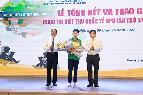 Viet Nam announces national winner of UPU letter writing competition 2022