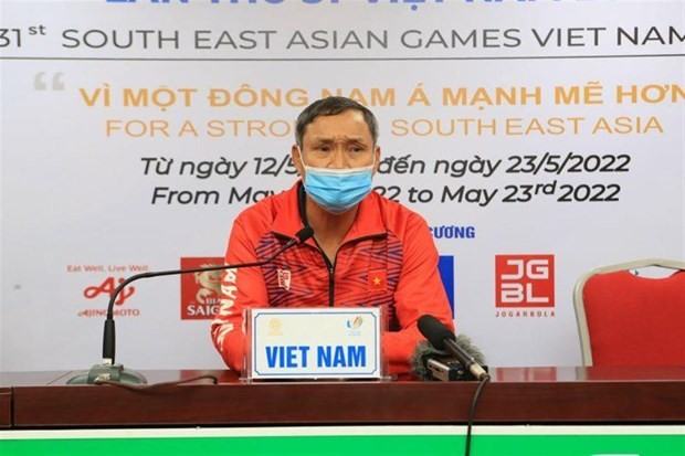 Coach of the Vietnamese women’s football team Mai Duc Chung (Photo: https://www.seagames2021.com/)