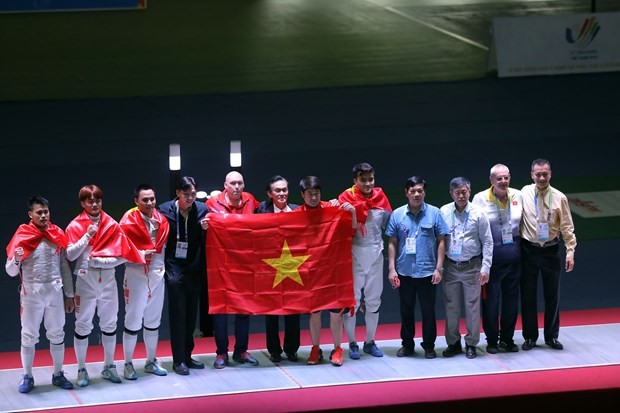 On May 16, fencers contributed four gold and three bronze medals to the Vietnamese sport delegation at SEA Games 31. (Photo: VNA)