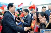 president tran dai quang holds talks with president lukashenko