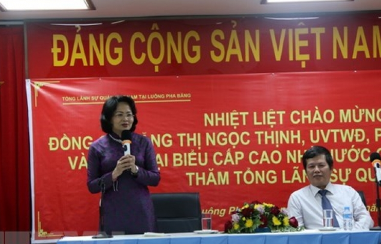 Vice President Dang Thi Ngoc Thinh wraps up Laos visit