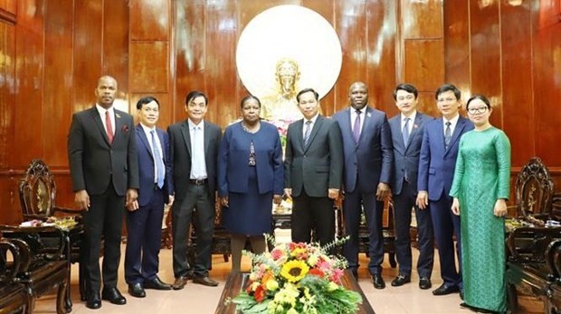 Can Tho leader receives Mozambican guest