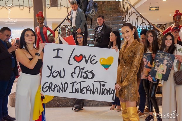 Một số hình ảnh trong hành trình hoạt động ý nghĩa ở Nam Mỹ của Miss Grand International 2021 Nguyễn Thúc Thùy Tiên. (Nguồn: Miss Grand International)