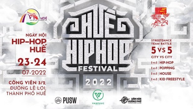 Hue Hip-hop Festival 2022 will be held at the 3/2 Park in Hue city on July 23 - 24. (Photo courtesy of the organisers)
