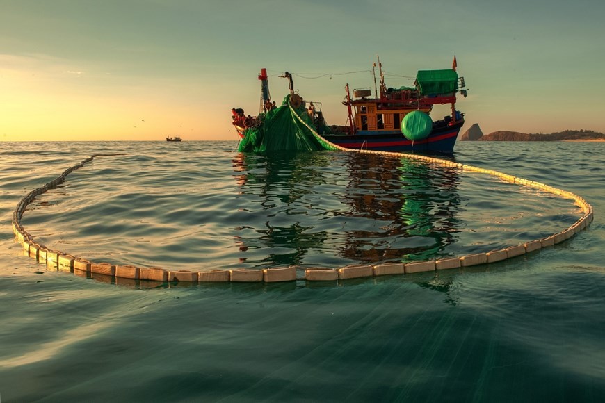 Breathtaking net-fishing moments off coast of Phu Yen