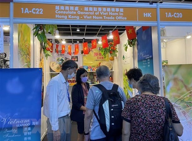 Vietnamese stall at Hong Kong Food Expo. (Photo: VNA)