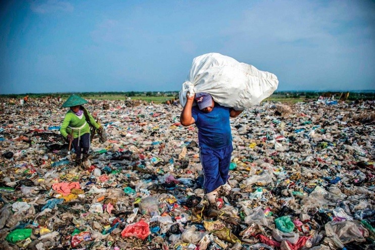 The challenge from plastic waste becomes a common concern of the world. (Source: AFP)