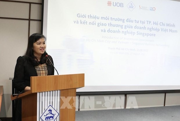 Deputy Director of ITPC Cao Thi Phi Van speaks at the event. (Photo: VNA) 