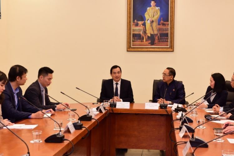 General Director of Vietnam National Administration of Tourism Nguyen Trung Khanh meets with Thai Ambassador to Vietnam Tanee Sangrat to exchange information on COVID-19 prevention and control and discuss solutions to restore tourism, Hanoi, February, 202