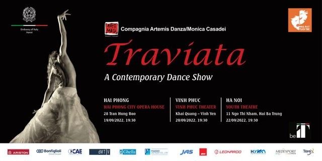 The “traviata” to introduce Italian contemporary dance in Vietnam. (Source: Embassy of Italy in Hanoi)