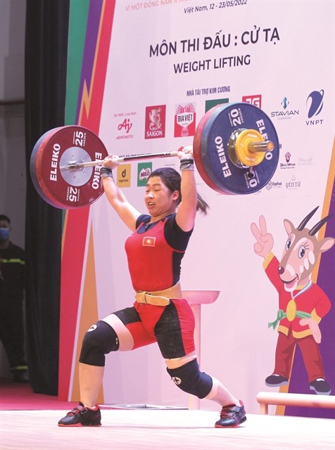 Hoàng Thị Duyên seen competing at the 31st SEA Games in May in Hà Nội. She will take part in the Asian championship in the women's 59kg. VNA/VNS Photo