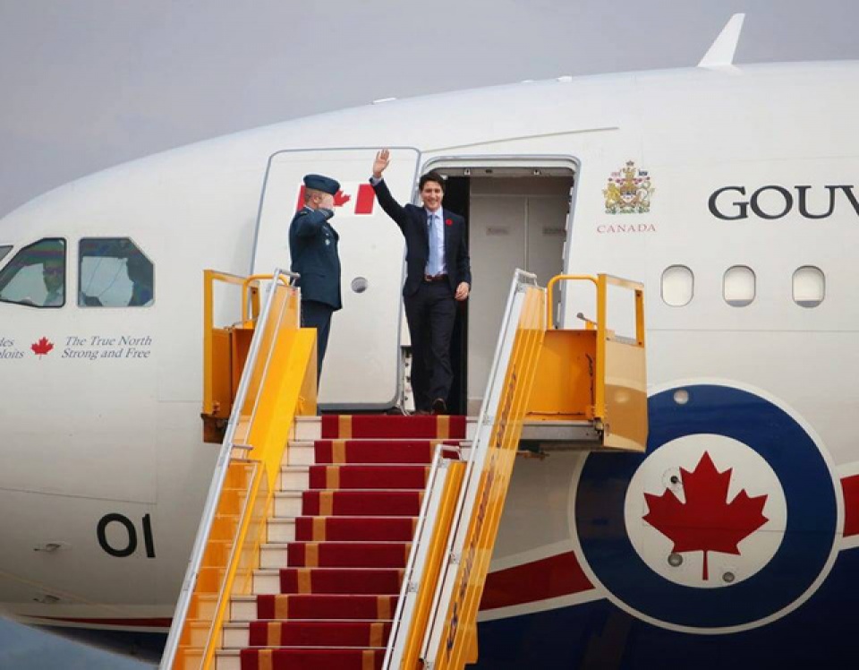 prime minister of canada begins official visit to vietnam