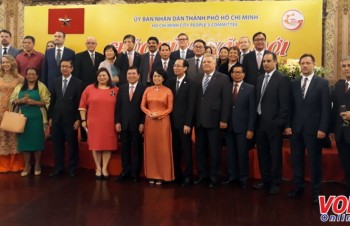 Tet gathering for foreign representative agencies in HCM City