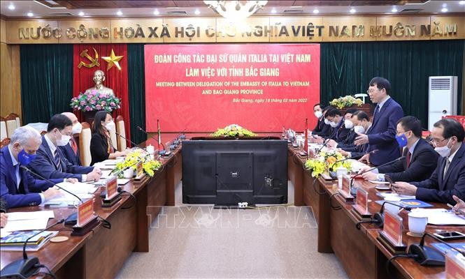 Bac Giang keen on cooperating with Italian in agricultural production, processing. (Photo: VNA)