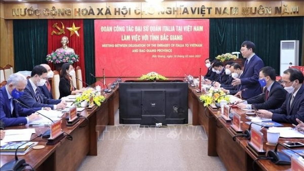 Bac Giang keen on cooperating with Italian in agricultural production, processing