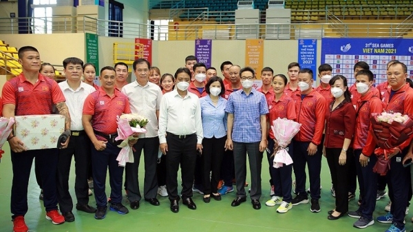 Deputy PM Vu Duc Dam inspects SEA Games preparations in Bac Ninh, Bac Giang