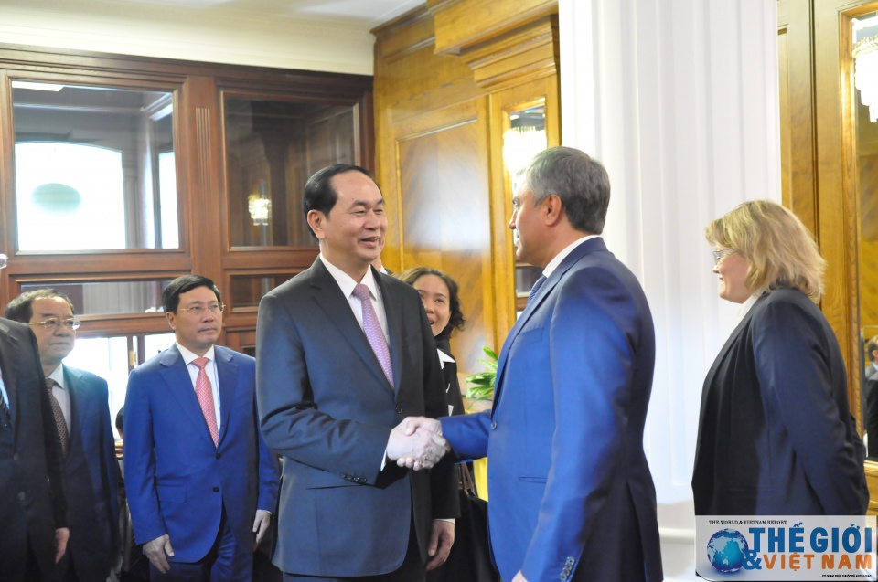 president hails vietnam russia parliamentary ties