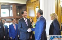 president tran dai quang receives new spanish yemen ambassadors
