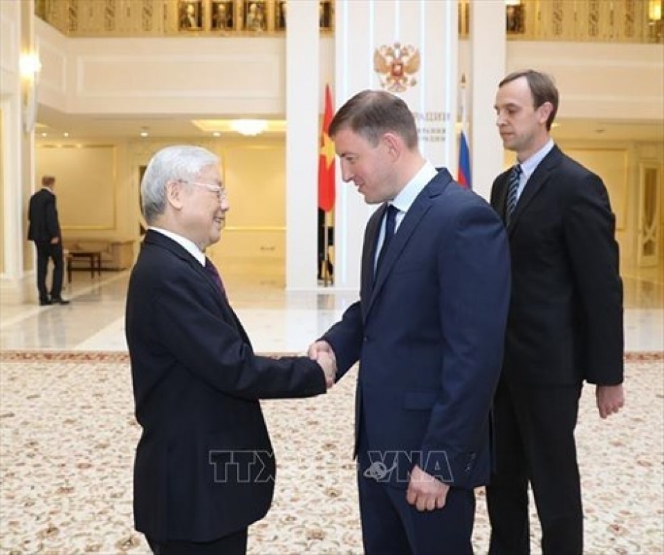 party leader meets deputy speaker of russian federation council
