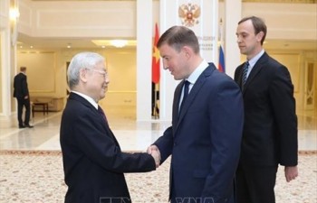 Party leader meets deputy speaker of Russian Federation Council