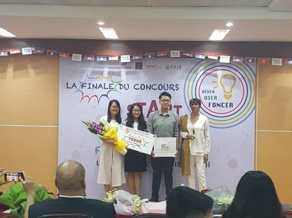vietnamese students triumph francophone startup contest