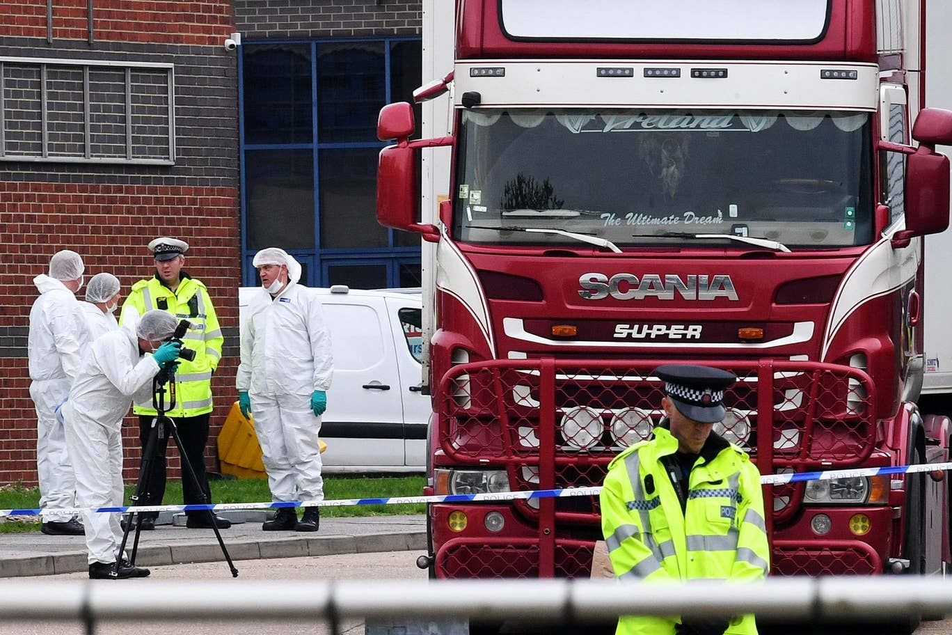 no information on uks support for repatriation of truck death victims spokesperson