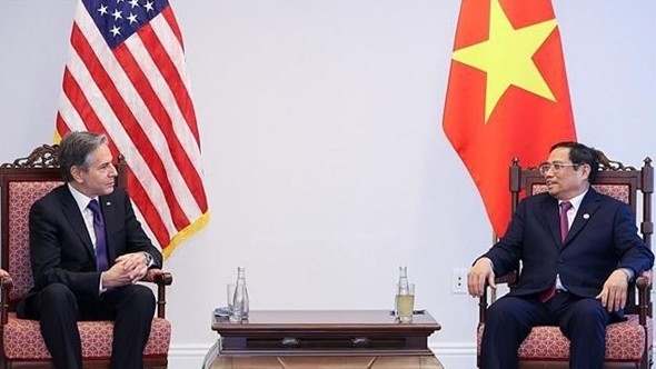 Prime Misnister Pham Minh Chinh receives US Secretary of State Anthony Blinken