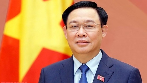 NA Chairman Vuong Dinh Hue leaves Ha Noi for official visit to Laos