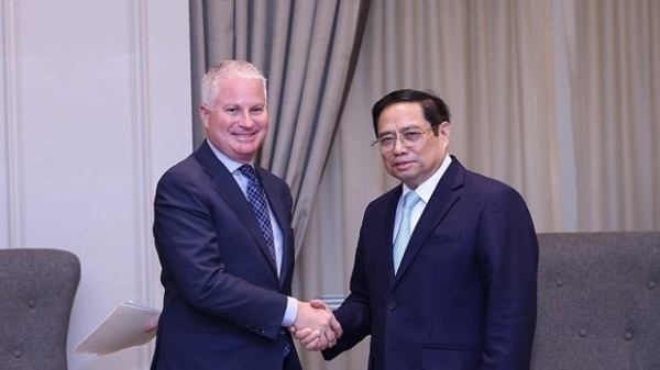 Prime Minister Pham Minh Chinh receives leaders of US companies in New York
