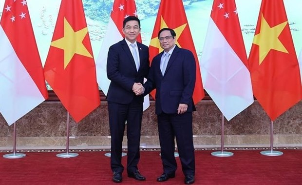 Prime Minister Pham Minh Chinh welcomes Speaker of Singaporean Parliament