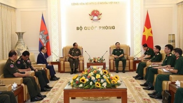 Vietnam, Cambodia boost defense ties