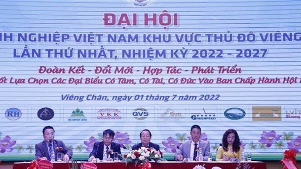 Vietnam Business Association in Vientiane holds its first congress