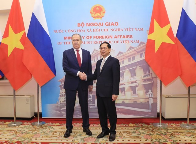 Foreign Minister Bui Thanh Son receives Russian Foreign Minister Sergey Lavrov