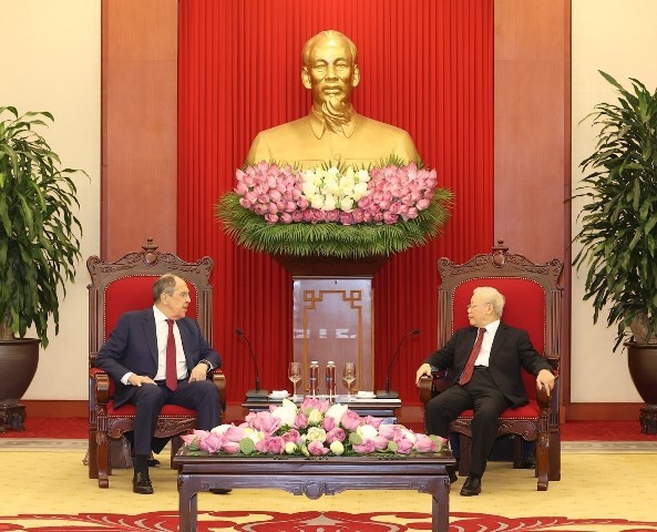 Party General Secretary receives Russian Minister of Foreign Affairs Party General Secretary receives Russian Minister of Foreign Affairs