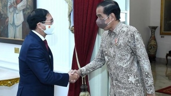 Vietnamese Foreign Minister meets with Indonesian President Joko Widodo