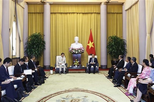 President hosts former Special Ambassador for Vietnam-Japan