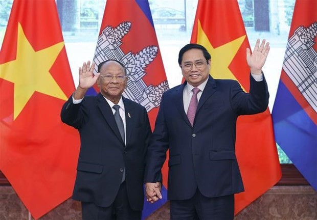 PM Pham Minh Chinh meets Cambodian NA President in Hanoi