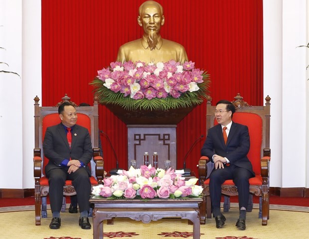 Party official welcomes Lao youth union delegation Party official welcomes Lao youth union delegation