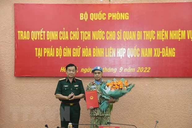 Vietnamese officer joins UN peacekeeping mission in South Sudan