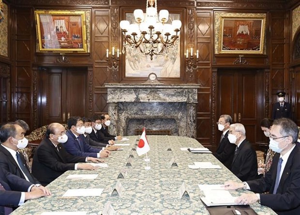 Vietnam’s State leader meets with President of Japan’s House of Councillors